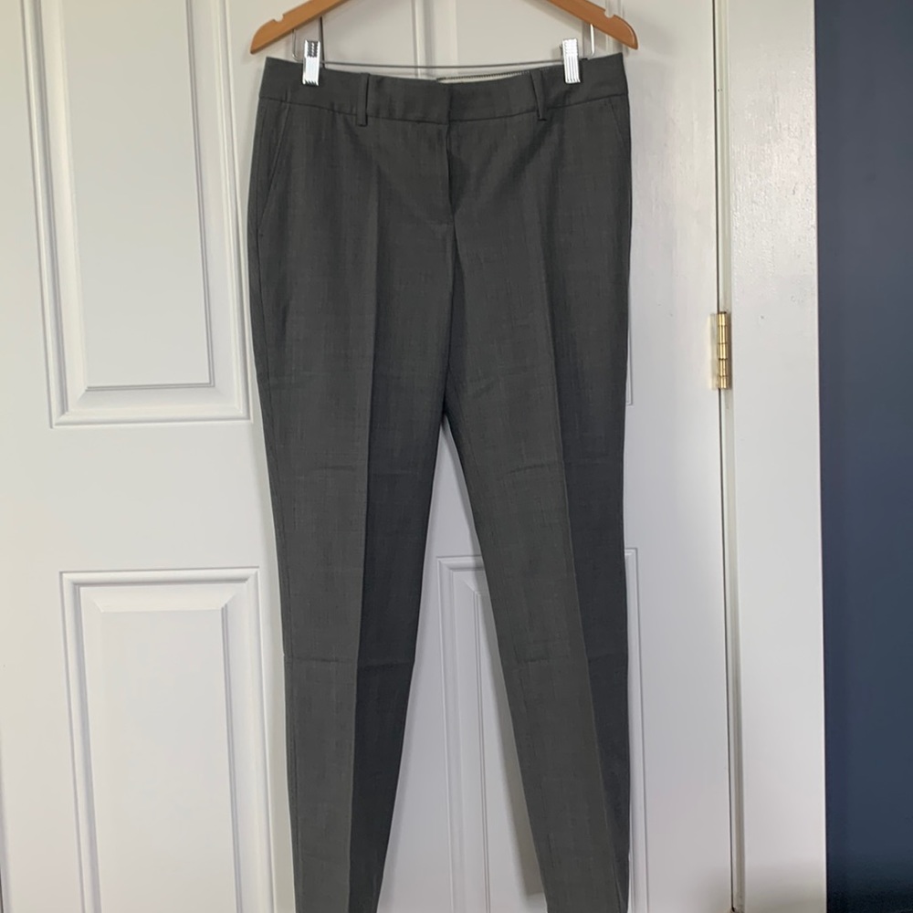 J.Crew Gray patterned trouser pants